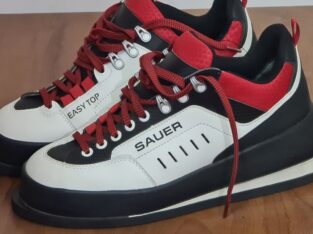 SAUER PISTOL EASY TOP WHITE & RED SHOES